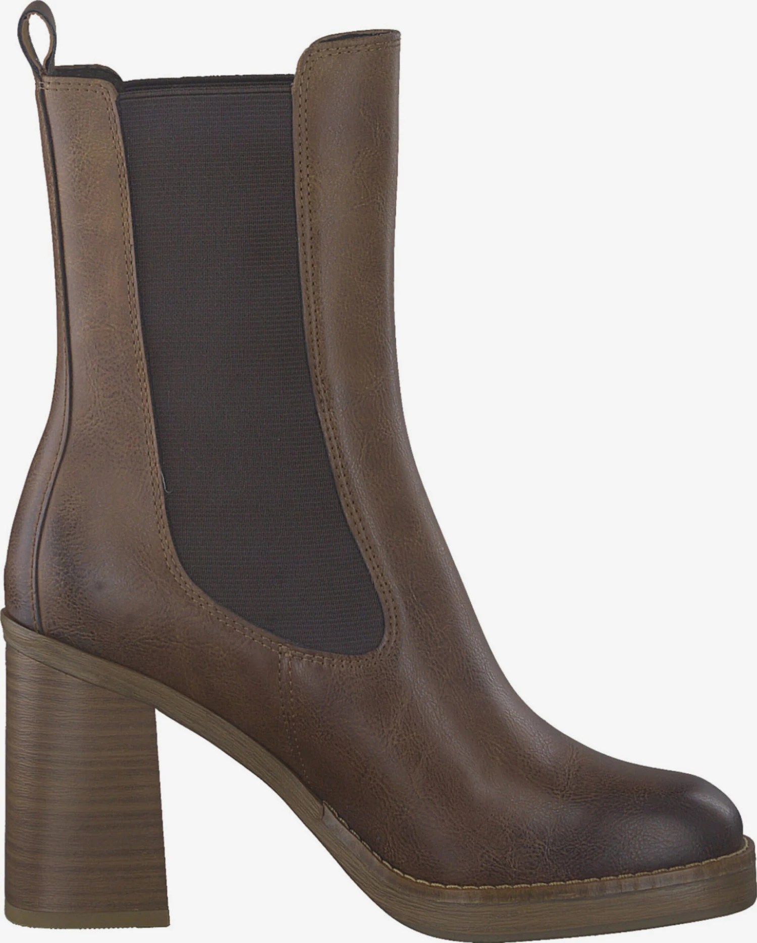Enkellaarsjes Chelsea Boots Dames Donkerbruin 3 Enkellaarsjes Chelsea Boots Dames Donkerbruin - Afbeelding 3