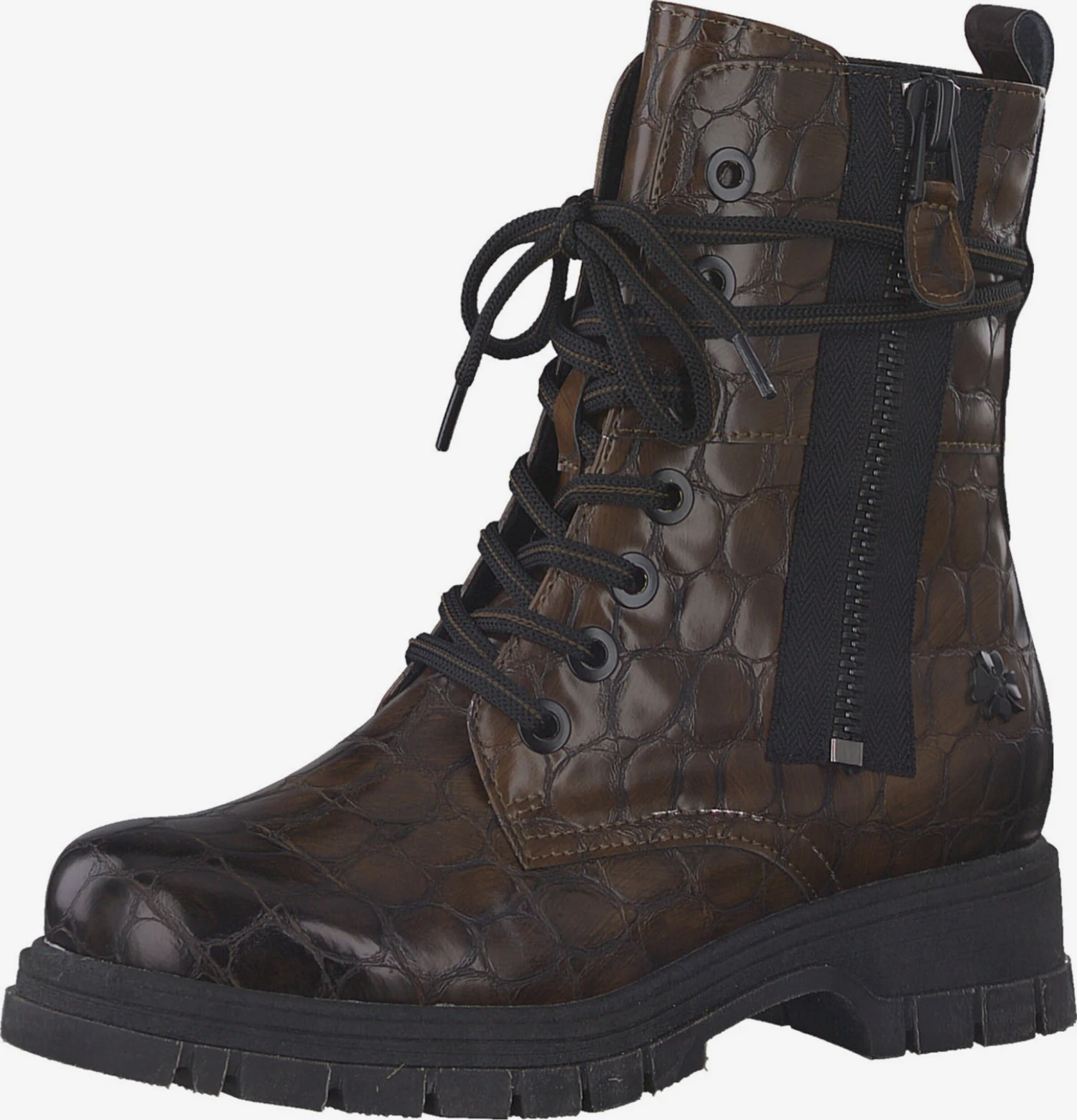 Marco Tozzi Enkellaarsjes Veterlaarsjes Dames Chocoladebruin 1 Marco Tozzi Enkellaarsjes Veterlaarsjes Dames Chocoladebruin