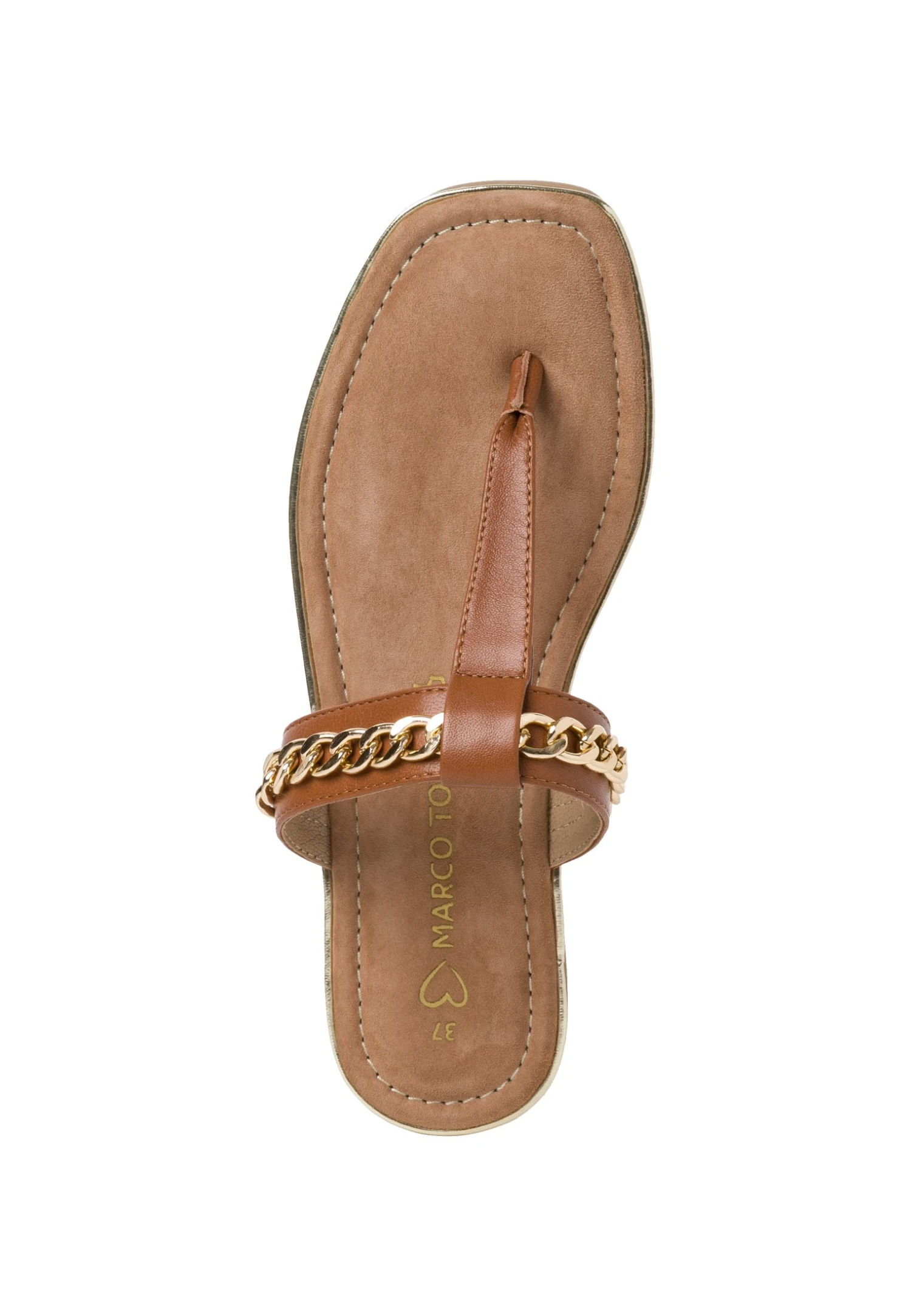 Marco Tozzi Teensandalen - Cognac 3 Marco Tozzi Teensandalen - Cognac - Afbeelding 3