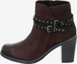 Marco Tozzi Klassieke Enkellaarsjes Enkellaarsjes Dames Knalrood