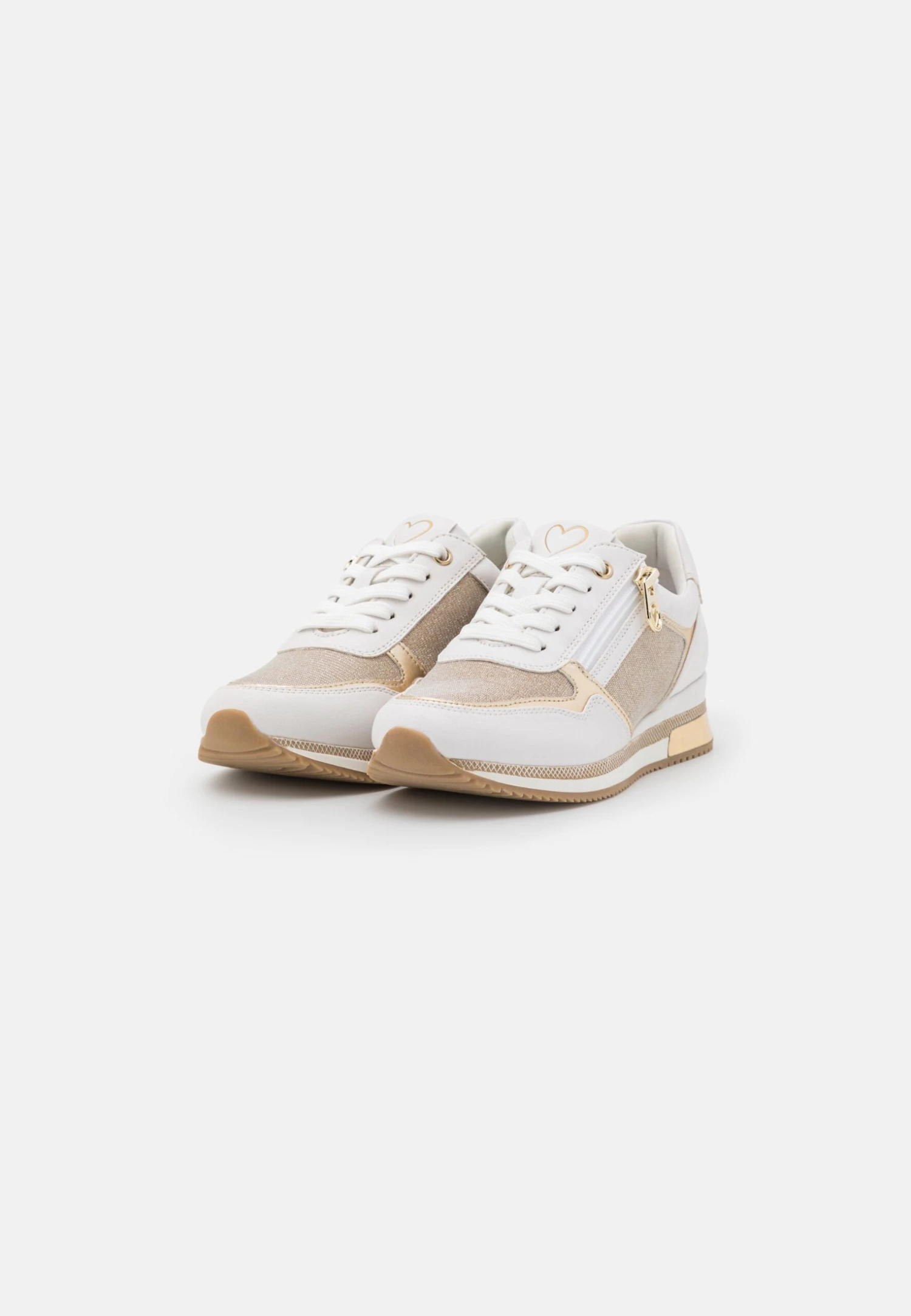 Marco Tozzi Sneakers Laag - White/Gold 3 Marco Tozzi Sneakers Laag - White/Gold - Afbeelding 3