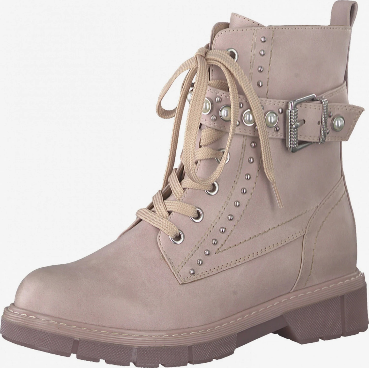 Marco Tozzi Enkellaarsjes Veterlaarsjes Dames Rosa 1 Marco Tozzi Enkellaarsjes Veterlaarsjes Dames Rosa