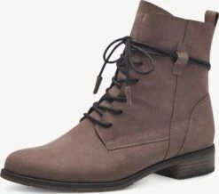 Marco Tozzi Enkellaarsjes Veterlaarsjes Dames Bruin