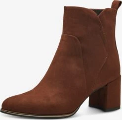 Marco Tozzi Klassieke Enkellaarsjes Enkellaarsjes Dames Chocoladebruin