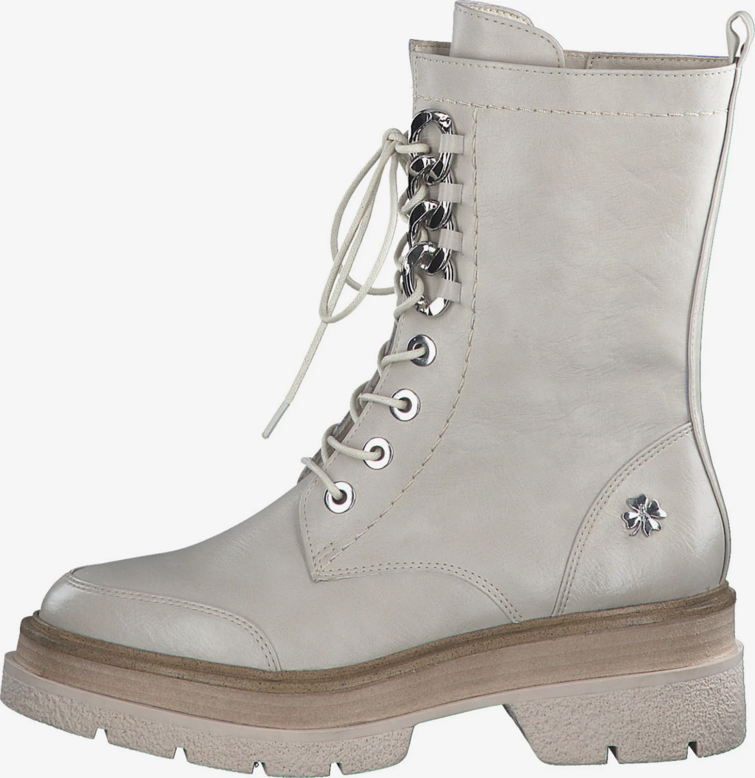 Marco Tozzi Enkellaarsjes Veterlaarsjes Dames Beige 2 Marco Tozzi Enkellaarsjes Veterlaarsjes Dames Beige - Afbeelding 2