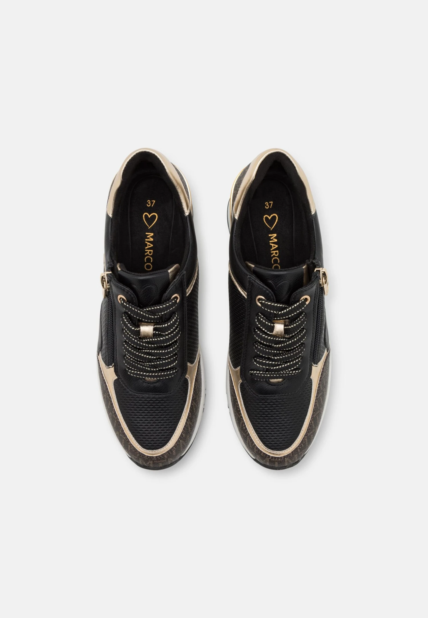 Marco Tozzi Sneakers Laag - Black/Gold-Coloured 6 Marco Tozzi Sneakers Laag - Black/Gold-Coloured - Afbeelding 6
