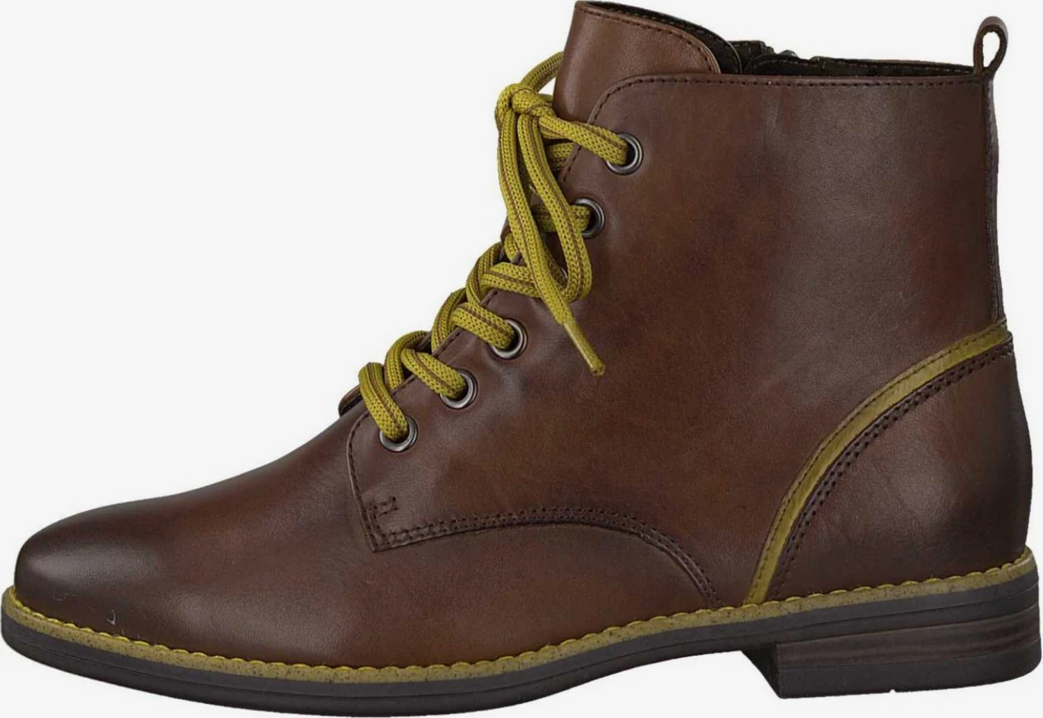 Marco Tozzi Enkellaarsjes Veterlaarsjes Dames Kastanjebruin 2 Marco Tozzi Enkellaarsjes Veterlaarsjes Dames Kastanjebruin - Afbeelding 2