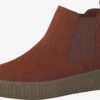 Marco Tozzi Enkellaarsjes Chelsea Boots Dames Roestbruin