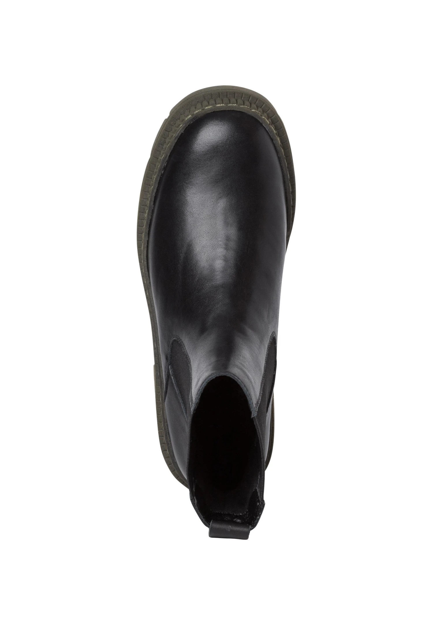 Marco Tozzi Enkellaarsjes Met Plateauzool - Black Khaki 2 Marco Tozzi Enkellaarsjes Met Plateauzool - Black Khaki - Afbeelding 2