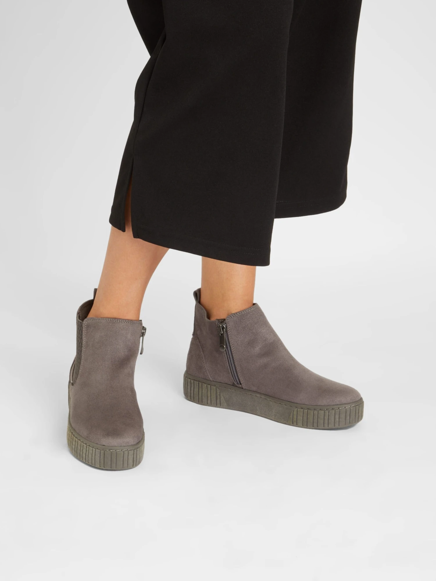 Marco Tozzi Enkellaarsjes Chelsea Boots Dames Grijs 5 Marco Tozzi Enkellaarsjes Chelsea Boots Dames Grijs - Afbeelding 5