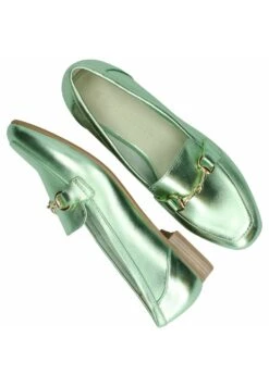 Marco Tozzi Instappers - Green Metallic -Clothing store fbf3ff00af974ef785ee21337648716a